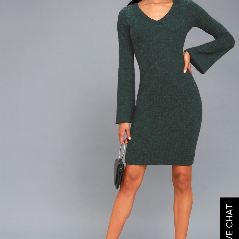 NWT midi green dress